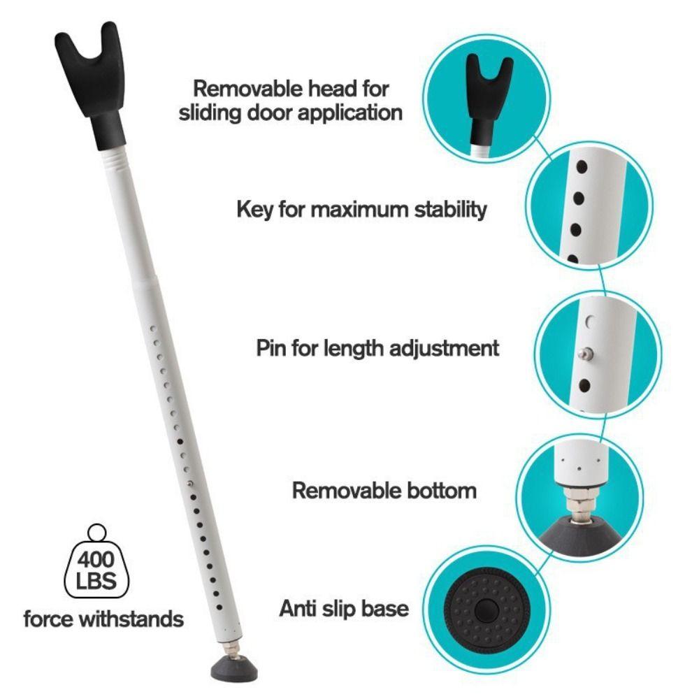 Sliding Doors Security Door Jammer Adjustable Door Stopper Door Stoppers Anti-Theft Bar Hotel Room