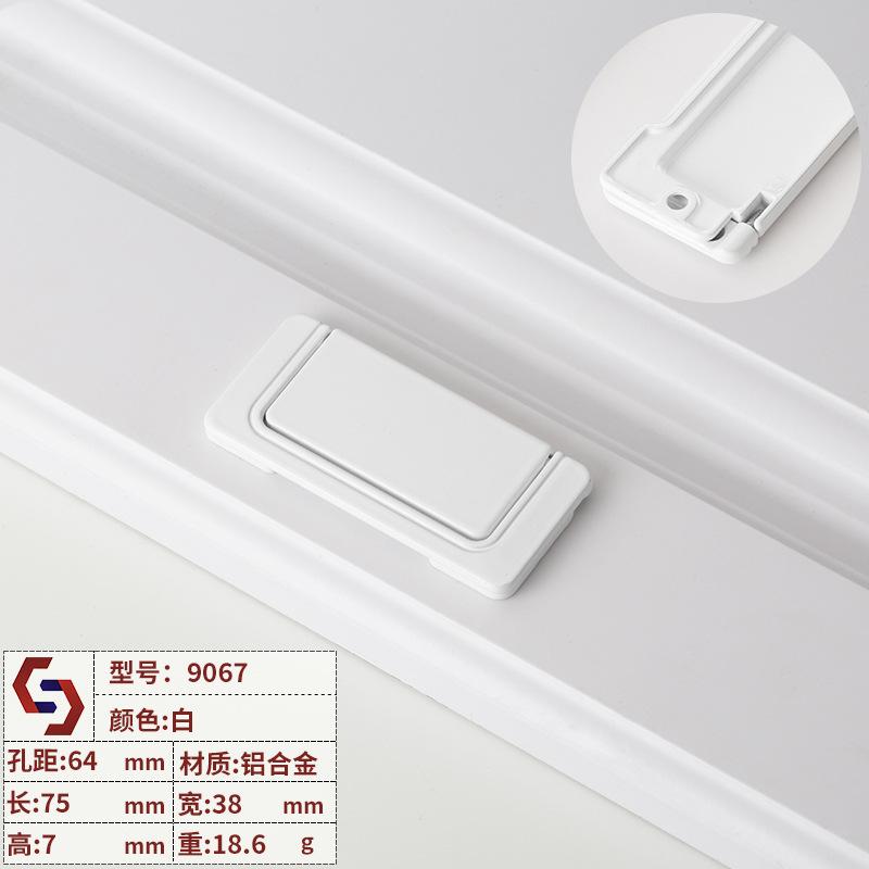 1pcs Modern Hidden Furniture Handles Black Gold Drawer Door Pull Handles for Cabinets and Drawers Beside  Knobs Cupboard Knob