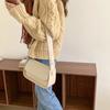 Saddle Bag Women Simple Solid Color Temperament Single Shoulder Crossbody bags Cute Casual Commuter Bags purses and handbags sac