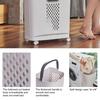 Yousheng 2-Tier Rolling Laundry Hamper Dirty Clothes Hamper Cart with 3 Detachable Baskets Wheeled Laundry Basket for Laundry Room Bathroom