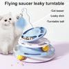 Cats Toy RollerTrack Toy Funny Turntable Cats Teaser Indoor Entertainment Toy
