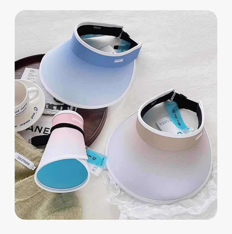 Gradient UV Protection Sun Hat with Large Brim for Cycling
