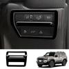 Powerful Car Headlight Adjustment Switch Button Frame Car Interior Trim Accessories For Toyota Prado LC250 2024 Glossy Black