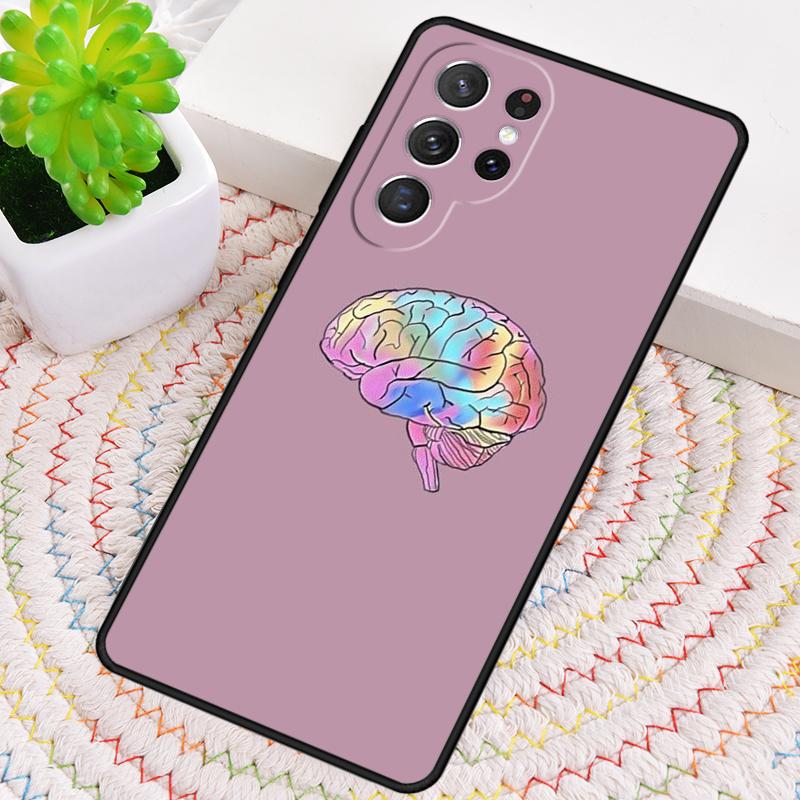 Human Organs Brain Soft Silicone Phone Case For Samsung Galaxy Note 10 Pro S26 S25 S24 S23 S22 S21 Plus S25Ultra Capa Cover