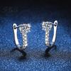 Wedding Jewelry 1 Pair Women Cuff Earrings Stud Rhinestone Ear