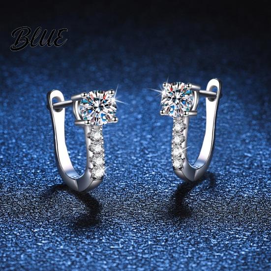 Wedding Jewelry 1 Pair Women Cuff Earrings Stud Rhinestone Ear