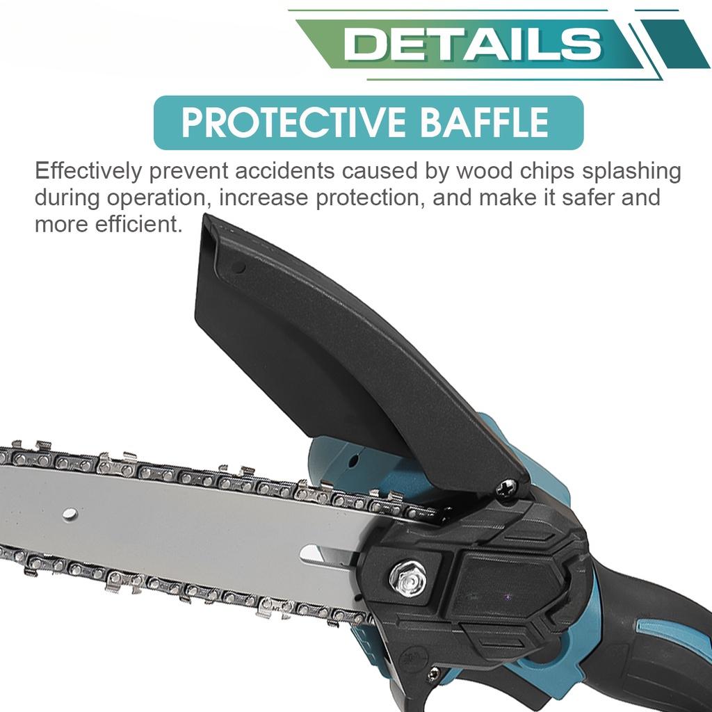 1200W 6 Inch 88VF Electric Saw Mini Chainsaw with Li-ion Battery Chains Kit Woodworking Cutter Tool