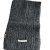 Solid Color Korean Style Cable Knit Scarf for Women - Warm Wool Neck Warmer for Autumn and Winter
