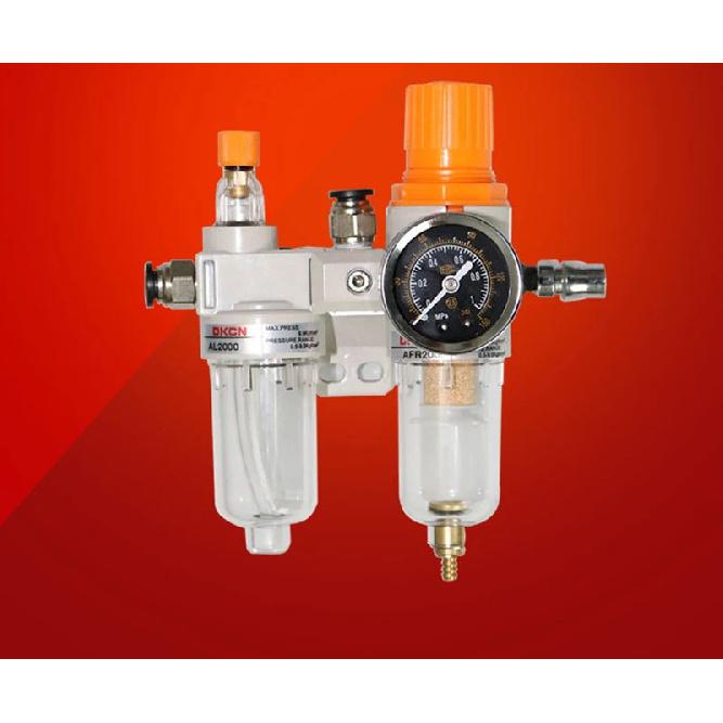 Compressore d'aria Regolatore Filtro Aria Separatore Olio Acqua Trappola Filtro Valvola Regolatrice Scarico Automatico Lubrificatore Manometro