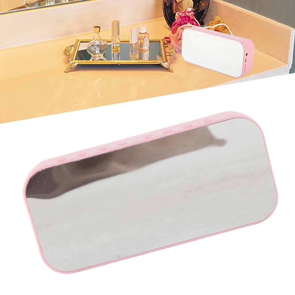 Budík Bluetooth reproduktor Dobíjecí Velký objem Zrcadlový displej Přenosný Digitální hodiny