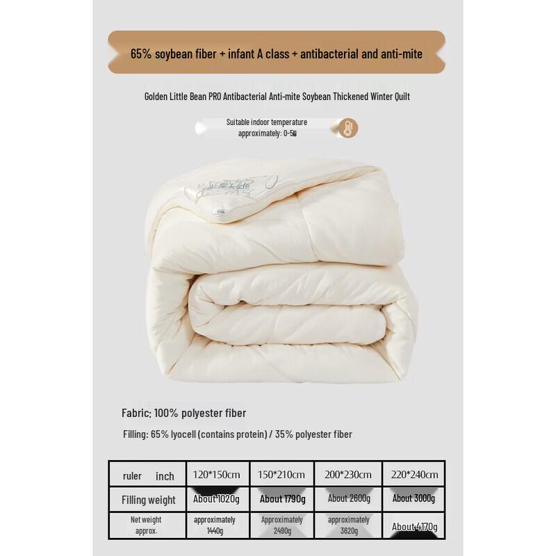 Mercury Home Textiles Jin Xiaodou Pro Soy Fiber Thickened Winter Quilt