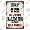 Putuo Decor Funny Beer Metal Sign Vintage Plaque Tin Sign Alcohol Drinker Sign for Bar Pub Club Man Cave Kitchen Wall Decoration