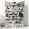 A Cozy and Camping Blanket,Perfect As A Holiday Gift for Family and Friends, Making It An Ideal Present