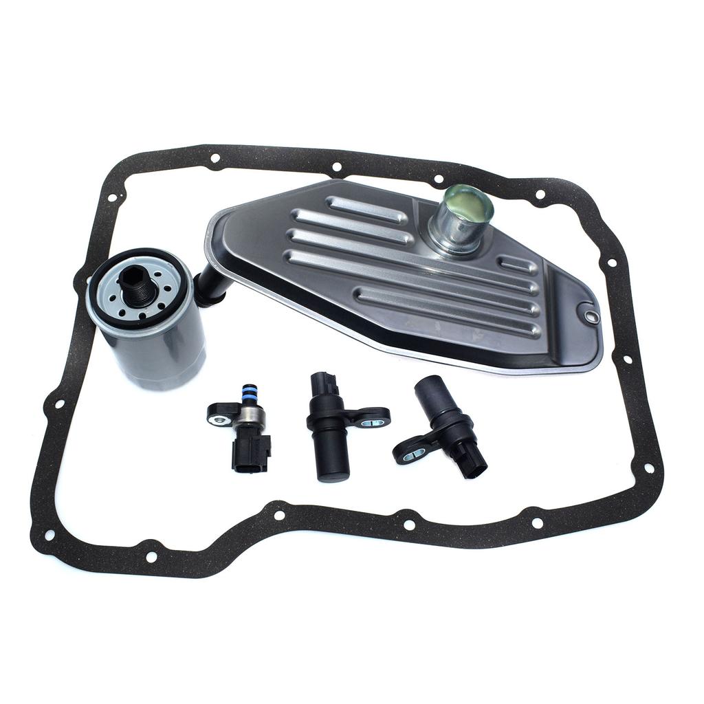 Transmission Oil Filter & Pan Gasket & Wheel / Pressure Speed Sensor Kit For Chrysler Dodge Jeep Ram Durango Grand Cherokee 4WD