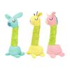 Pet Toy Pineapple Pattern Cartoon Giraffe Shape Bite-Resistant Plush Squeaky Dog Toy with Built-in Sound Long Neck Design Chew Toy