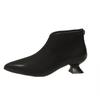 Fashion Mid Heels Women Pointed Toe Short Boots Fashion New Winter Heeled Shoes 2025 Designer Chelsea Ankle Boots Dress Mujer Zapatillas