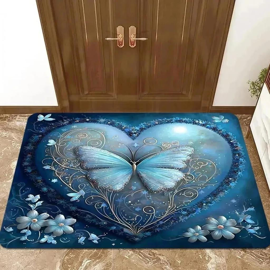 1PC Pink Leopard Pattern Kitchen Rug Non-Slip Door Mats Pop Design Bathroom Rug Bath Mat Carpet for Home Sink Laundry Decor