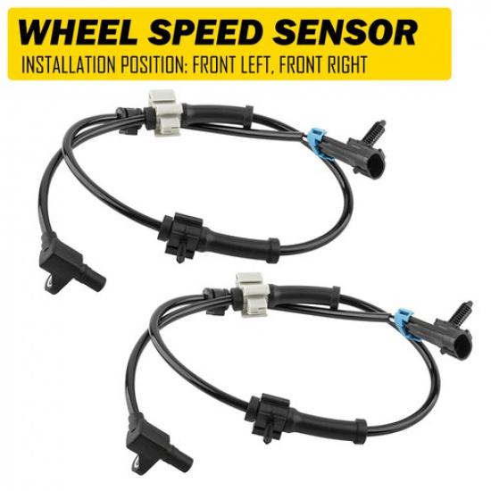 2X ABS Wheel Speed Sensor Front Right Left Fit Chevy Tahoe Silverado Suburban