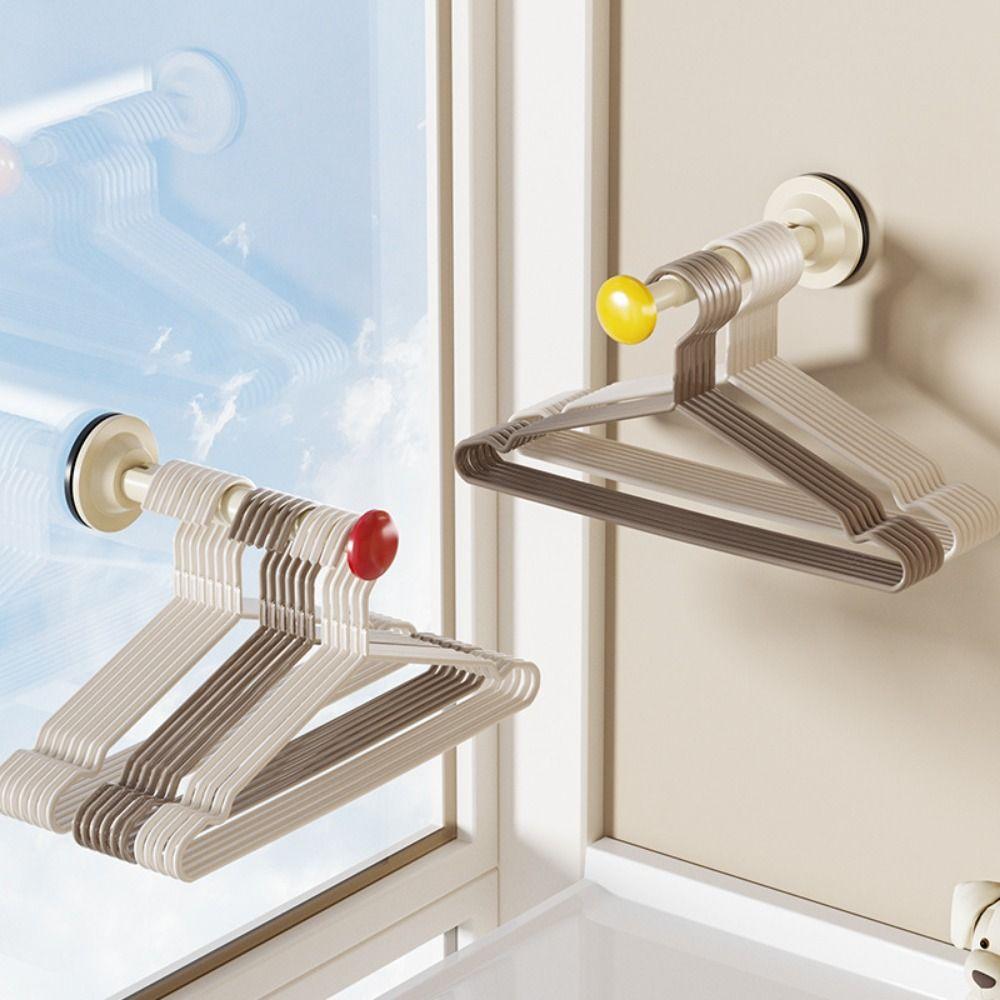 Suction Cup Drying Rack Retractable Suction Cup Telescopic Hanger  Kitchen Supplies