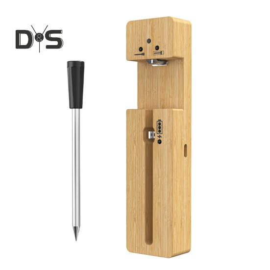 

Беспроводной термометр для мяса с Bluetooth, совместимый с грилем, водонепроницаемый термометр для духовки с зондом, приложением Smart App, перезаряжаемым грилем Sets