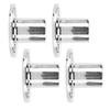 4 Pcs Hand Rail Round Base 1 Inch 316 Stainless Steel Corrosion Resistance Hand Railing Fitting for