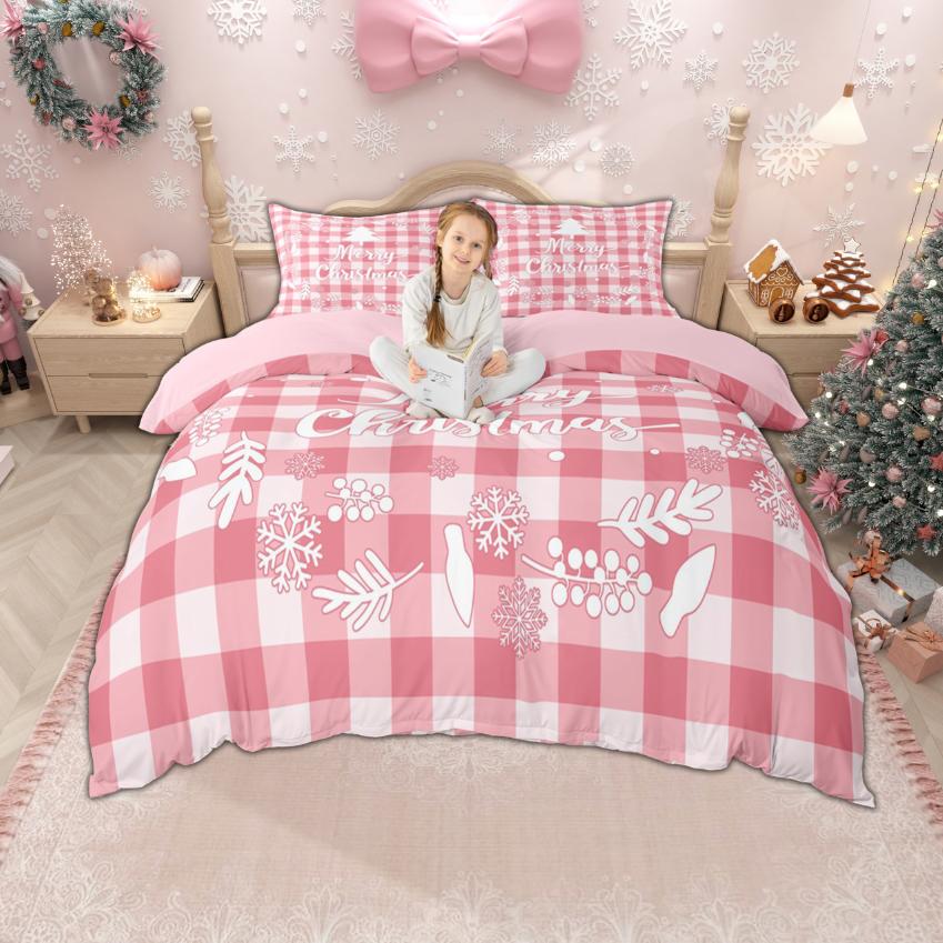 

Homewish Christmas Tree Duvet Cover Set for Kids Children, Merry Xmas Bedding, Happy New Year Gifts Bed Set DE XS 100x135cm 2pcs&set