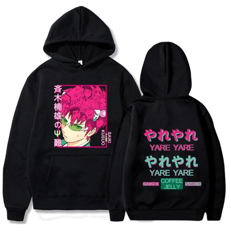 The Disastrous Life of Saiki K Hoodies Print Fashion Sweatshirt Casual Unisex Autumn Winter Fleece Tops Sudaderas