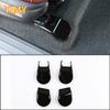 4x ABS Plastic Carbon Fiber Car Seat Foot Screw Decorative Cover Suitable for Toyota Hilux 2015-2024 Car Accessories