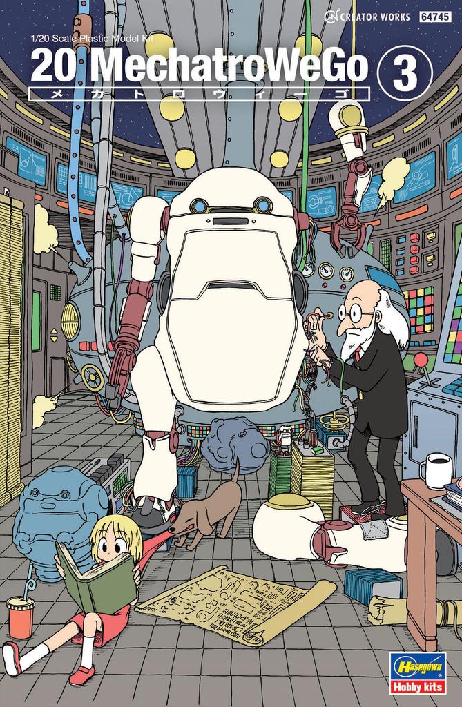 Creator Works Series 20 Mechatro WeGo Retro Scale Plastic Model Kit 64745 No.03 1/20 Pre-painted