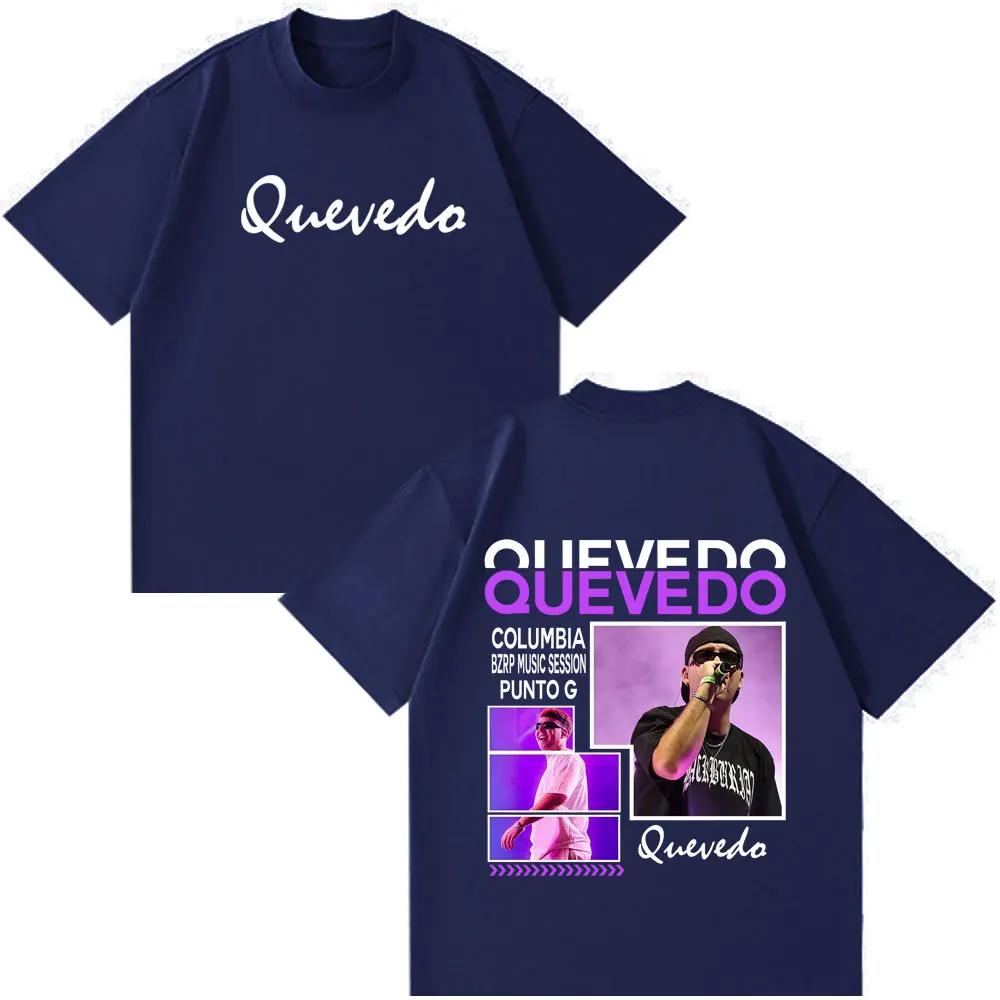 Rapper Quevedo Buenas Noches 2026 Vintage Graphic Tshirt Unisex Women Fashion Shortsleeved Tshirt Loose Harajuku Casual Tshirts