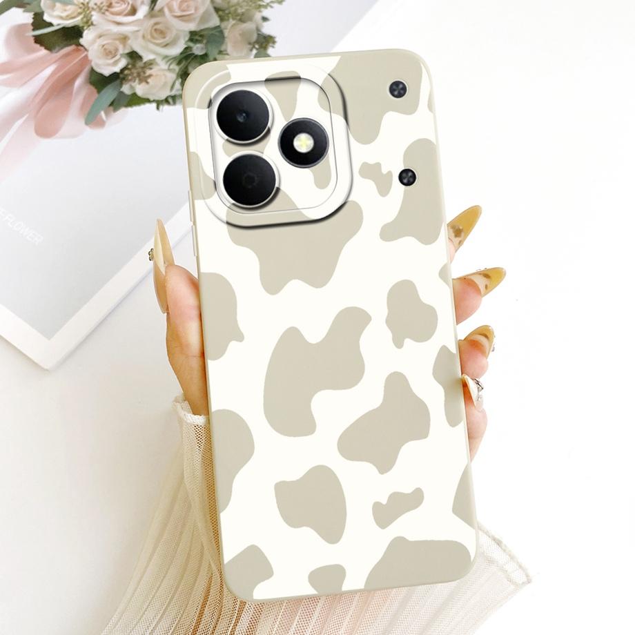 For Realme Note 80 4G RMX5388 Phone Case Floral Daisy Aesthetic Moon Nigth Bow Pattern Funda Soft Liquid Silicone Back Cover