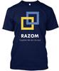 Razom Together We Are Ukraine T-Shirt Made In the USA Size S To 5XL