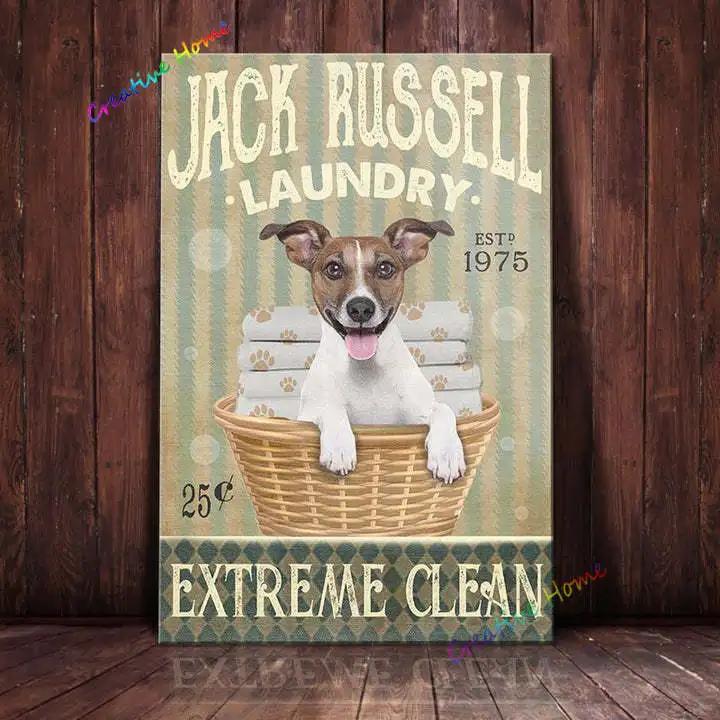 Jack Russell Terrier & Co. Bade Seife Blechschild Kaffee Metallschild Vintage Bar Zuhause Badezimmer Wanddeko Lustiges Schild 12x8 Zoll