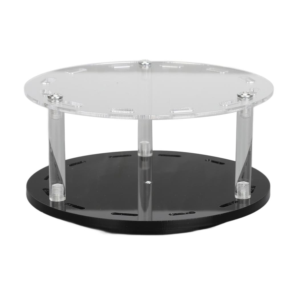 Acrylic Tweezers Stand Holder 12 Holes Rotatable Eyelash Extension Tool Display Shelf Pure Black