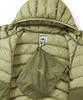 Sunlovetour Hooded Fly Light Down Jacket Khaki
