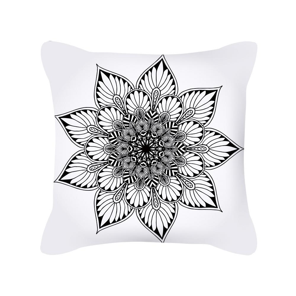 New Product Pillow Ins Nordic Style Geometric Pattern Plush Pillow Cover Sofa Cushion Cover