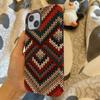 Striped Fabric Art Soft Cover Capa Phone Case for Xiaomi Redmi Note 14 4G 14 Pro Plus 5G