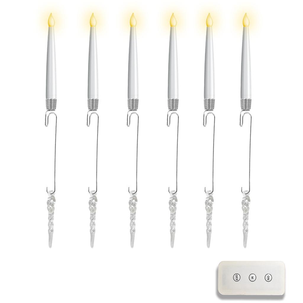 Christmas Tree With Remote Clear Ball Crystal Ball Hook, Christmas Decor With Crystal Hooks Tree Candles ,For Christmas  Decor