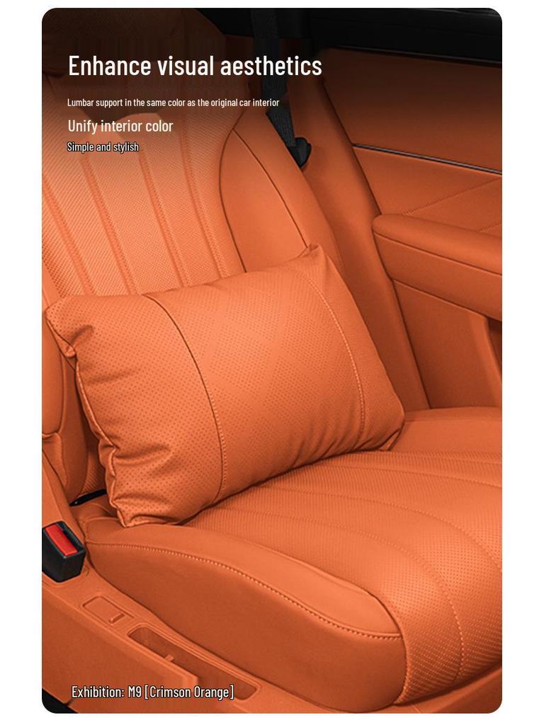 AITO M8/M9/M5 Seat & Lumbar Support Cushion Set with Neck Pillow - Original Car Color