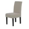 Stretch Dining Chair Covers Feature Textured Checked Jacquard Fabric Parsons Chair Slipcover Thick Chair Protectors