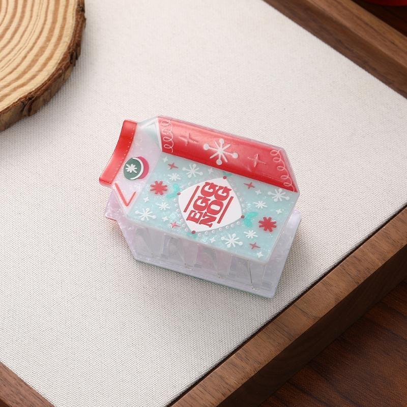 New Nutcracker And Christmas Party Gift Hair Claw Holiday Leisure Acrylic Hair Claw Clips Hair Accessories For Women Girls