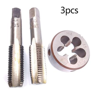 HSS M14 x 1,5mm Macho Cônico e de Acabamento & Tarraxa M14 x 1,5mm Rosca Métrica Mão Direita