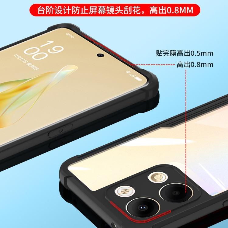 Applicable to oppoA3pro mobile phone case anti-drop Reno9 protective case A58A2pro new male transparent airbag anti-drop