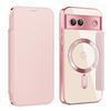 Популярный в Европе и США для Google Pixel 8a, флип-чехол с магнитной застежкой, кожаный чехол Pixel 9a, золотой щит, бизнес-защитный чехол