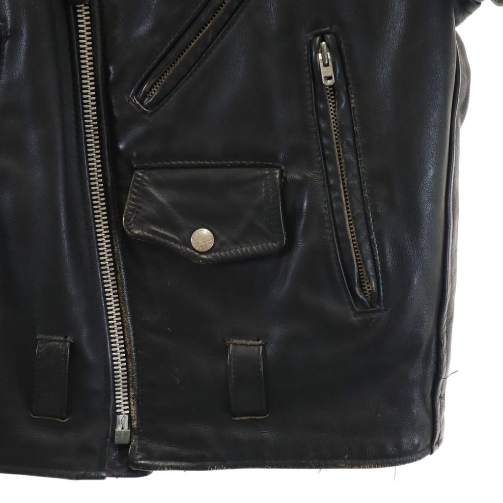 BRANDED GARMENTS 80s Made in USA Vintage genuine leather Double riders jacket Men's Used