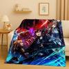 New Sword Art Online SAO Cartoon Kirito Yuuki Asuna Flannel Blanket,Ultra Soft Warm Plush Throw for Home Bedroom Bed Sofa Kids