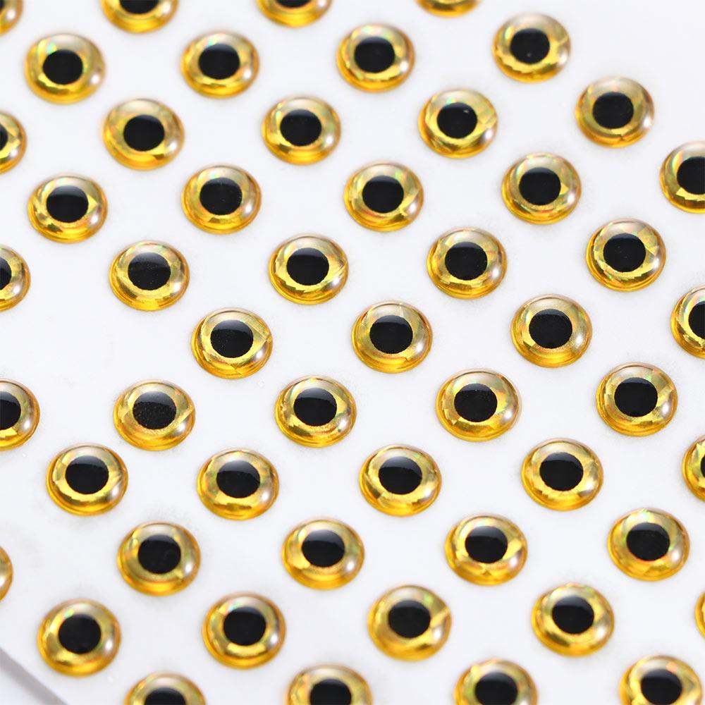 100pcs/lot 3mm 4mm 5mm 6mm Holographic DIY Eyes Artificial Fish Eyes 3D Fish Eyes Fishing Lure Eyes