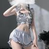 Crop Pajama Sets Women Sexy Ruffles Design Lounge Wear Cozy Breathable Summer Ins Fashion Home Ulzzang Hot Grils Retro Backless