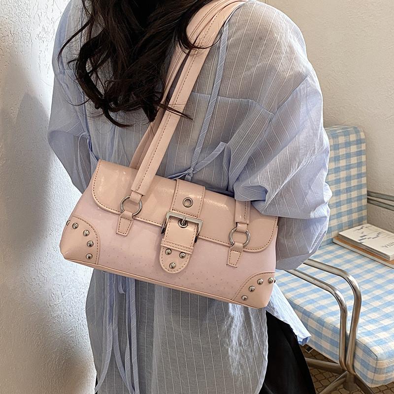 IELGY Commuter Handbag Underarm Large Capacity Boston Pillow Bag