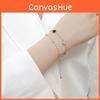 Leaf Bracelet Clover For Women Alloy Modern Jewelry Sleek Design Gift Memorable
